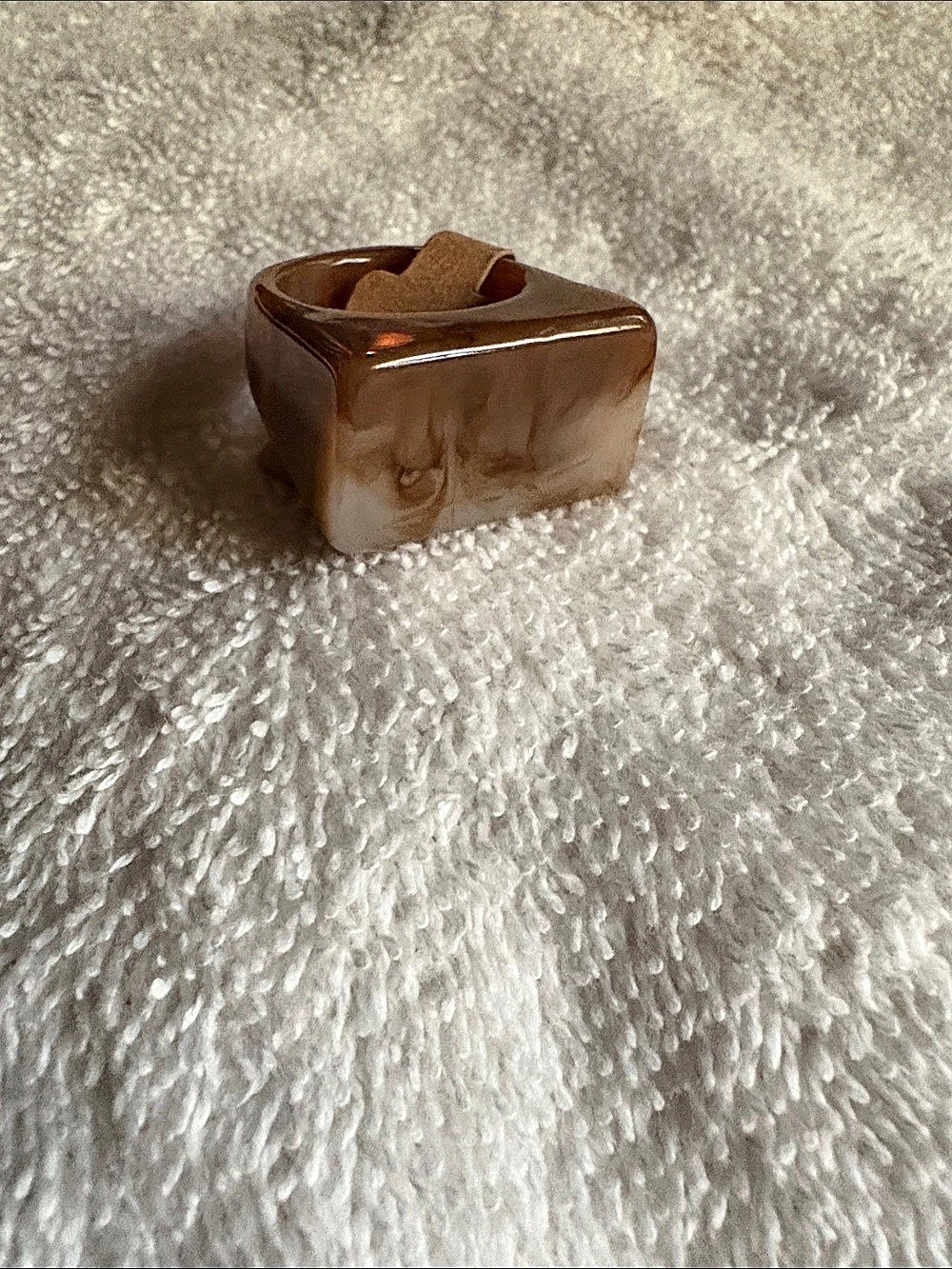 Brown Sculptural ring